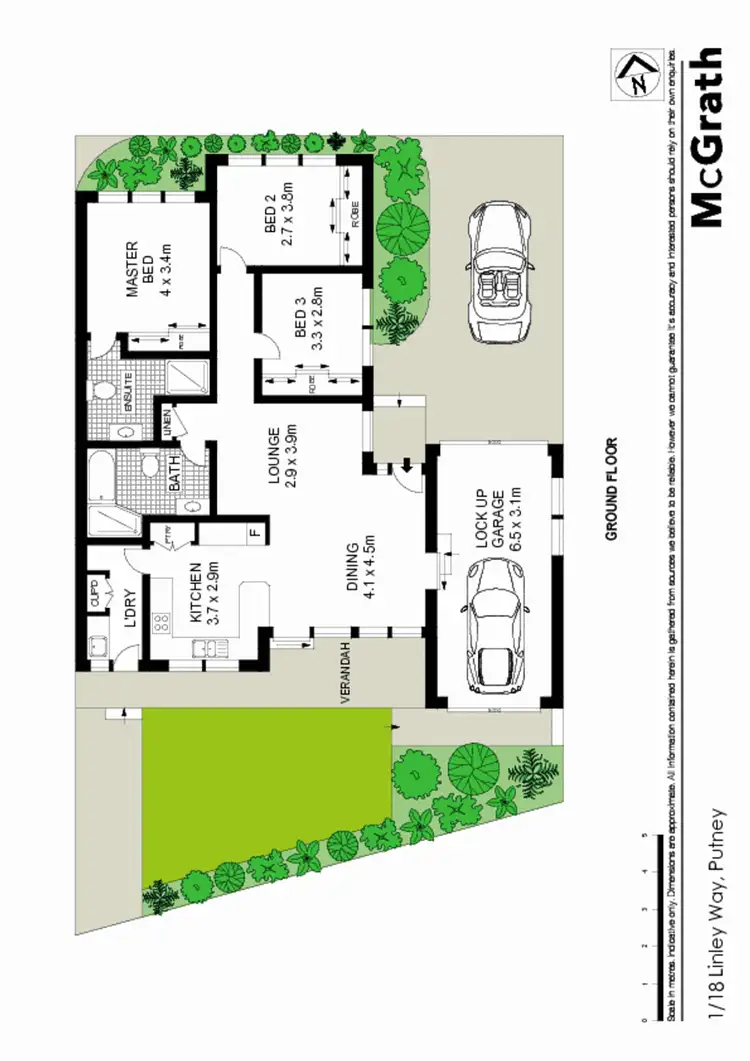 Floorplan of Homely villa listing, 1/18 Linley Way, Ryde NSW 2112