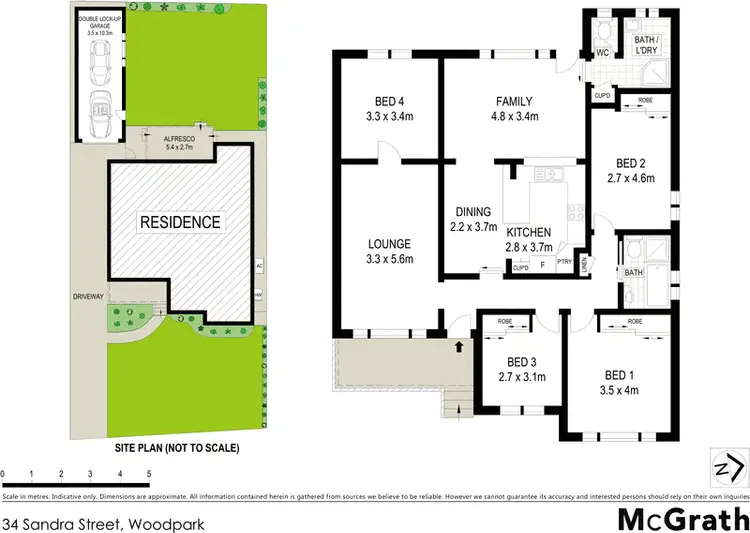 Floorplan of Homely house listing, 34 Sandra Street, Woodpark NSW 2164