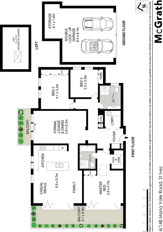 Floorplan of Homely apartment listing, 4/148 Mona Vale Road, St Ives NSW 2075