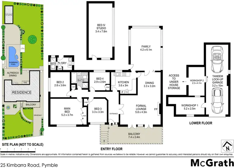 Floorplan of Homely house listing, 25 Kimbarra Road, Pymble NSW 2073