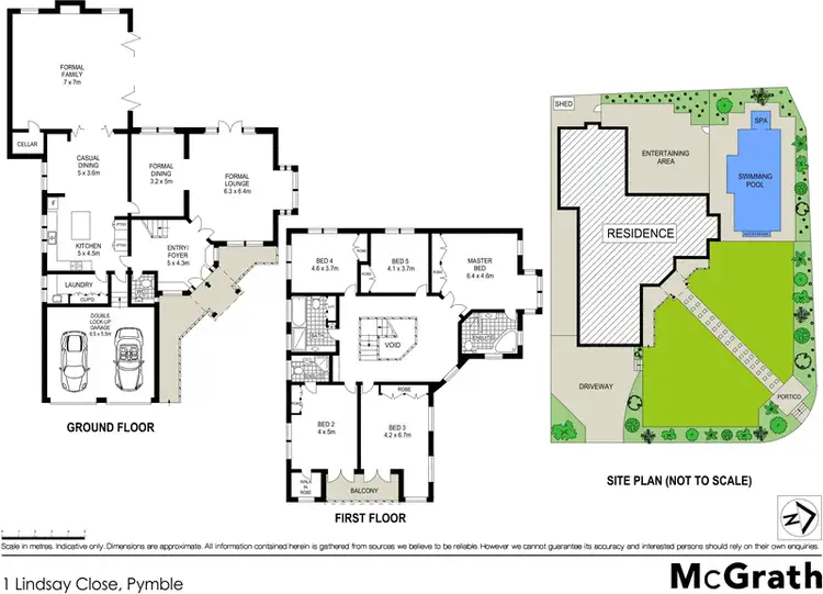 Floorplan of Homely house listing, 1 Lindsay Close, Pymble NSW 2073