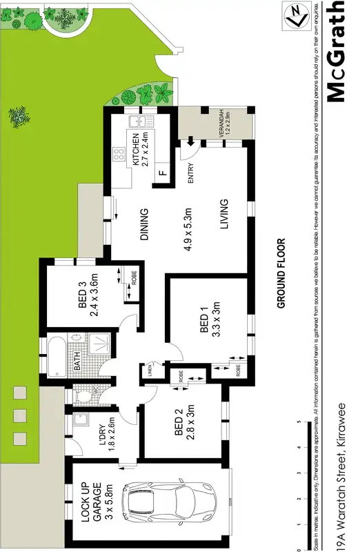 Floorplan of Homely villa listing, 19A Waratah Street, Kirrawee NSW 2232