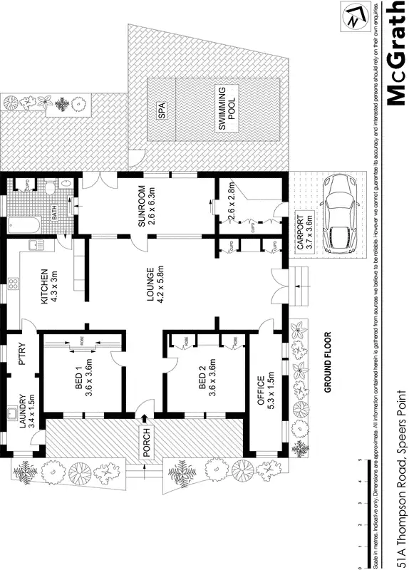 Floorplan of Homely house listing, 51A Thompson Road, Speers Point NSW 2284