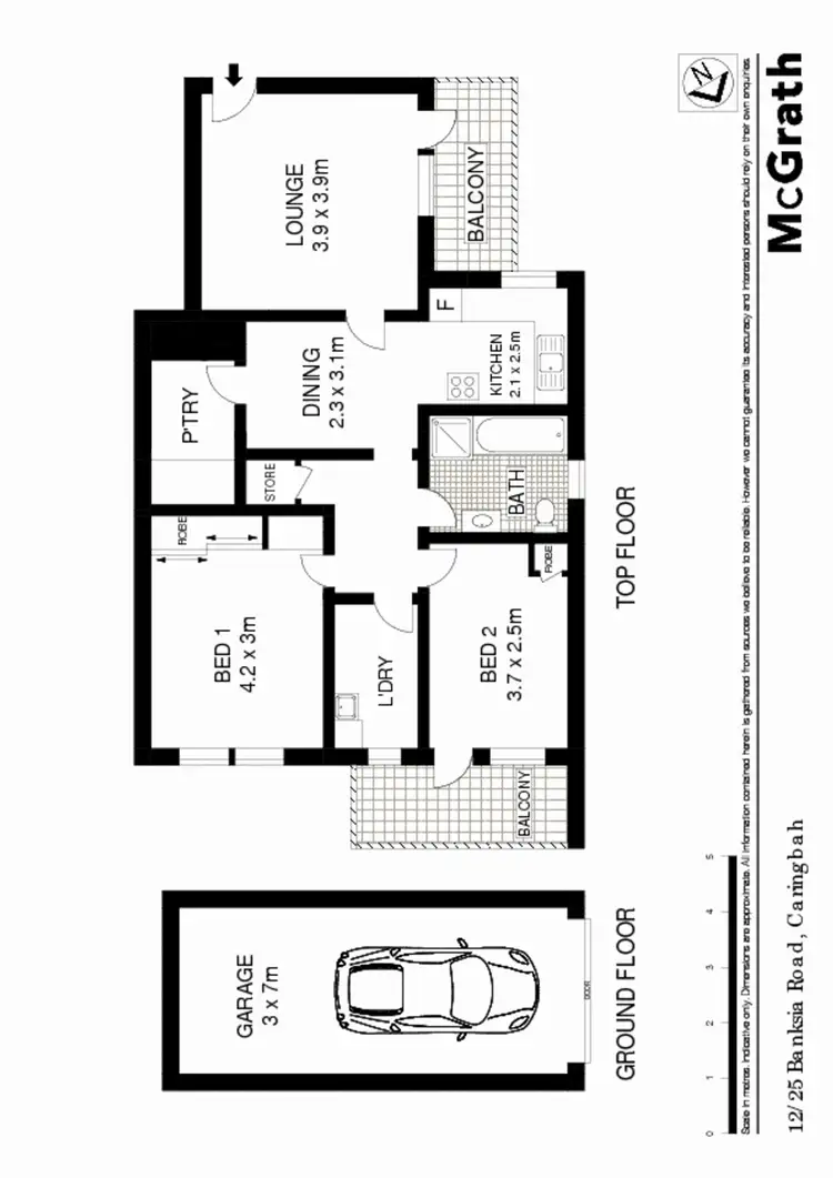 Floorplan of Homely apartment listing, 12/25 Banksia Road, Caringbah NSW 2229