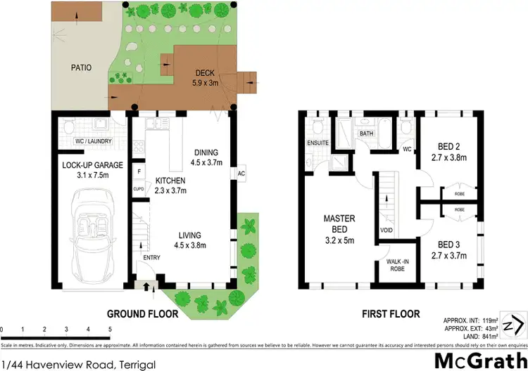 Floorplan of Homely townhouse listing, 1/44 Havenview Road, Terrigal NSW 2260