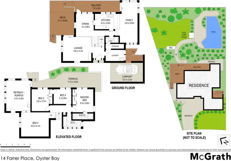 Floorplan of Homely house listing, 14 Farrer Place, Oyster Bay NSW 2225