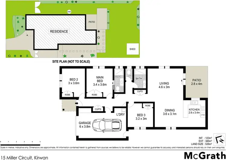 Floorplan of Homely house listing, 15 Miller Circuit, Kirwan QLD 4817