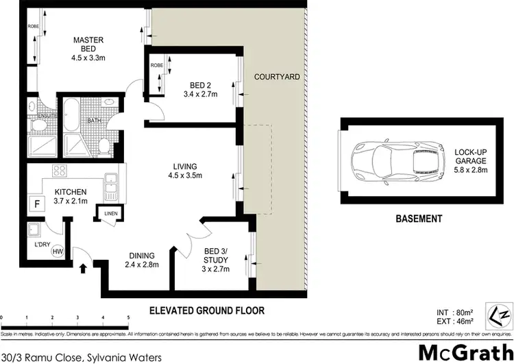 Floorplan of Homely apartment listing, 30/3 Ramu Close, Sylvania Waters NSW 2224