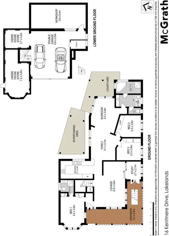 Floorplan of Homely house listing, 16 Kentmere Drive, Lakelands NSW 2282