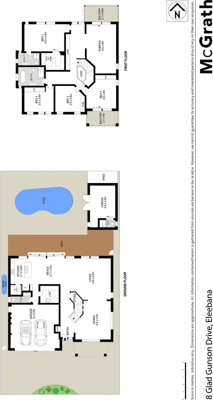 Floorplan of Homely house listing, 8 Glad Gunson Drive, Eleebana NSW 2282