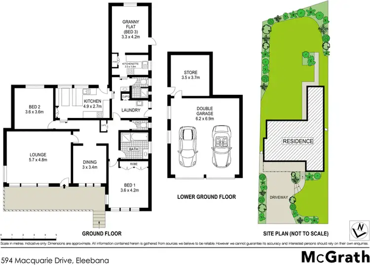 Floorplan of Homely house listing, 594 Macquarie Drive, Eleebana NSW 2282