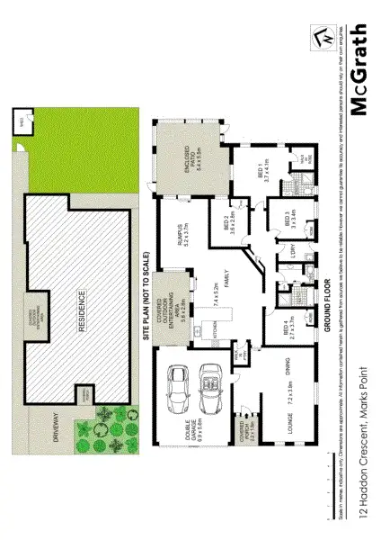 Floorplan of Homely house listing, 12 Haddon Crescent, Marks Point NSW 2280