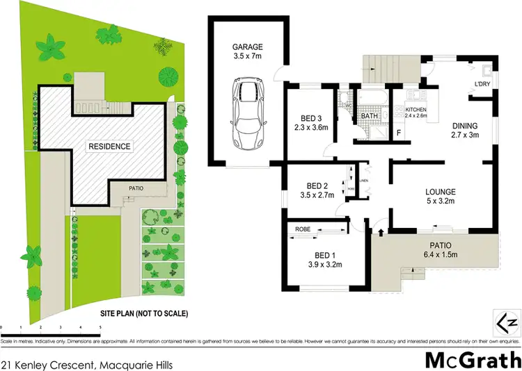 Floorplan of Homely house listing, 21 Kenley Crescent, Macquarie Hills NSW 2285