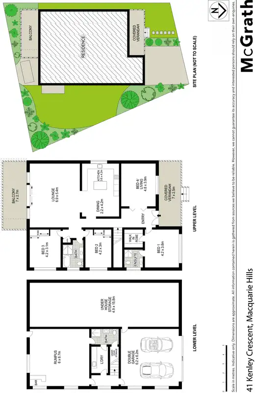Floorplan of Homely house listing, 41 Kenley Crescent, Macquarie Hills NSW 2285