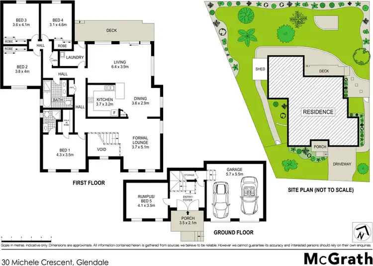 Floorplan of Homely house listing, 30 Michele Crescent, Glendale NSW 2285