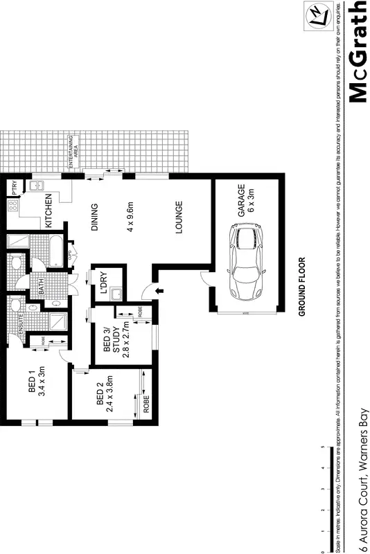 Floorplan of Homely house listing, 6 Aurora Court, Warners Bay NSW 2282