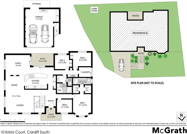 Floorplan of Homely house listing, 10 Krista Court, Cardiff South NSW 2285