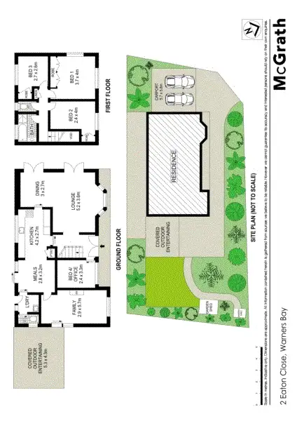 Floorplan of Homely house listing, 2 Eaton Close, Warners Bay NSW 2282