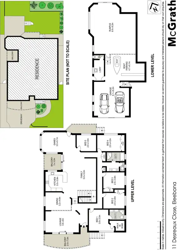 Floorplan of Homely house listing, 11 Desreaux Close, Eleebana NSW 2282