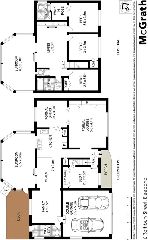 Floorplan of Homely house listing, 6 Rothbury Close, Eleebana NSW 2282