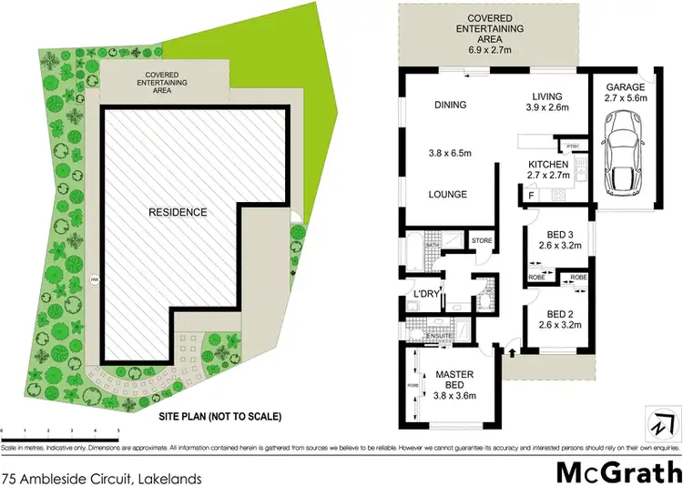 Floorplan of Homely house listing, 75 Ambleside Circuit, Lakelands NSW 2282