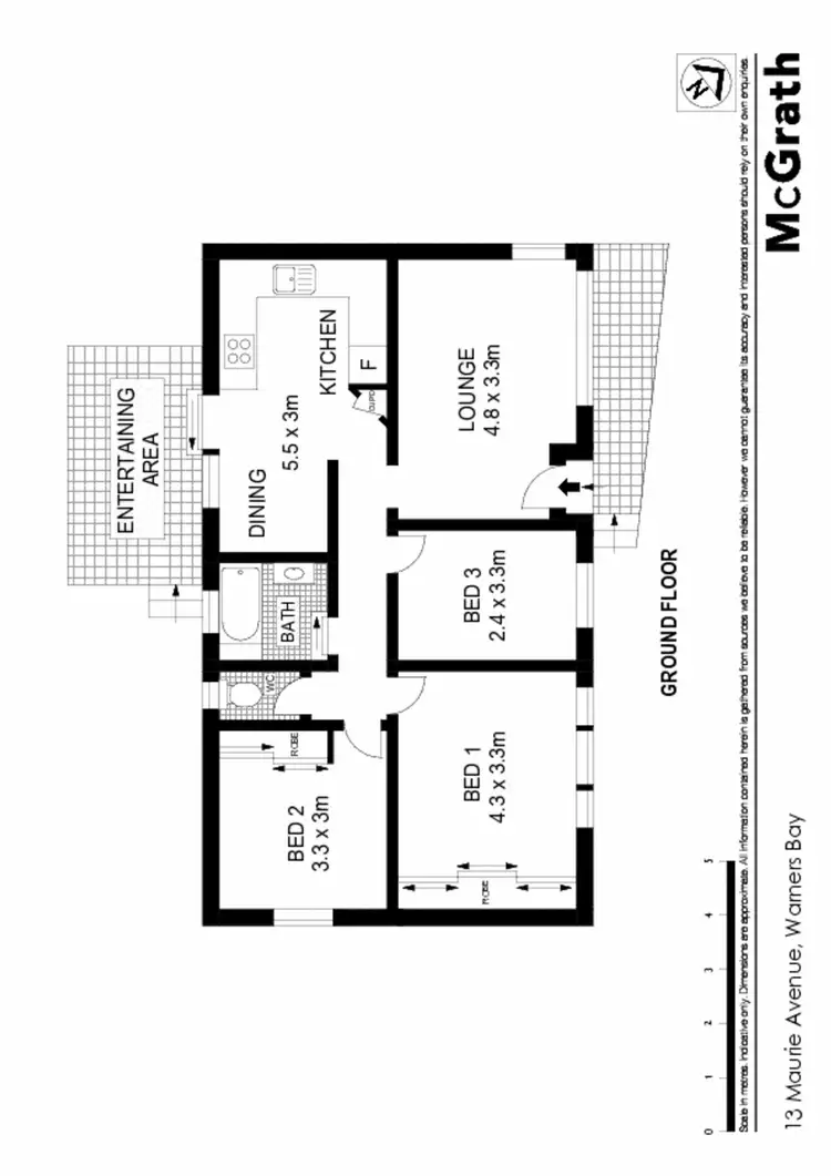 Floorplan of Homely house listing, 13 Maurie Avenue, Warners Bay NSW 2282