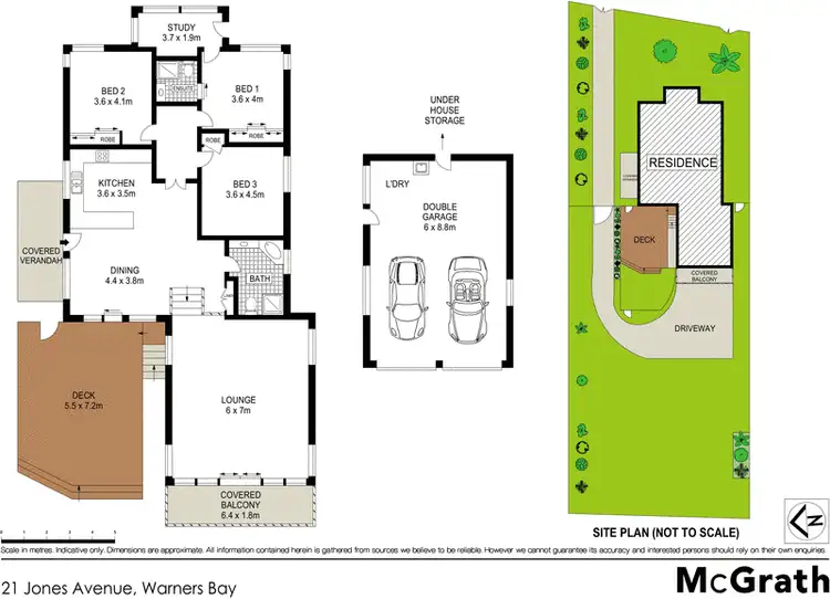 Floorplan of Homely house listing, 21 Jones Avenue, Warners Bay NSW 2282