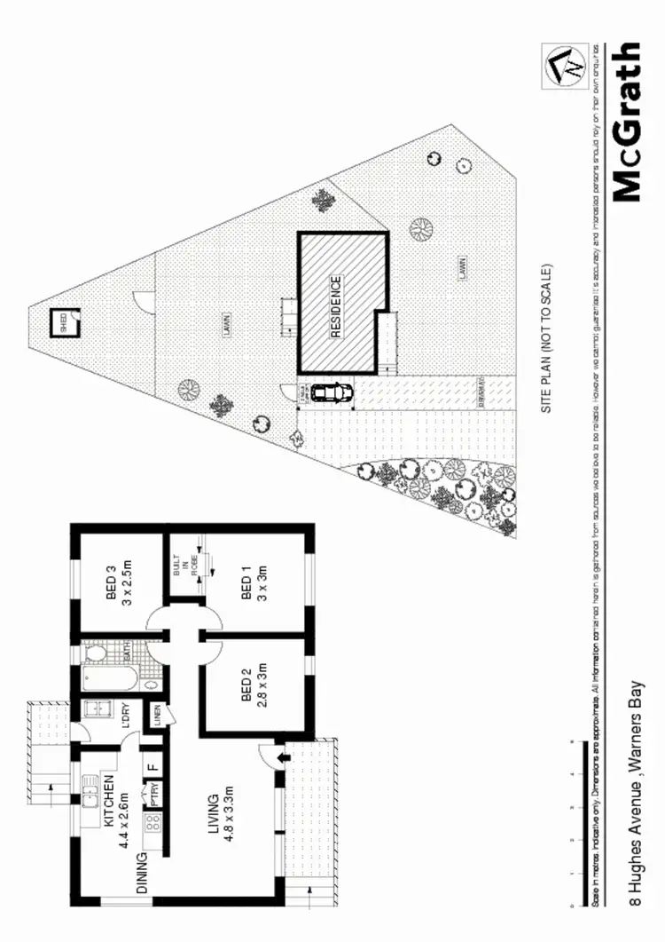 Floorplan of Homely house listing, 8 Hughes Avenue, Warners Bay NSW 2282