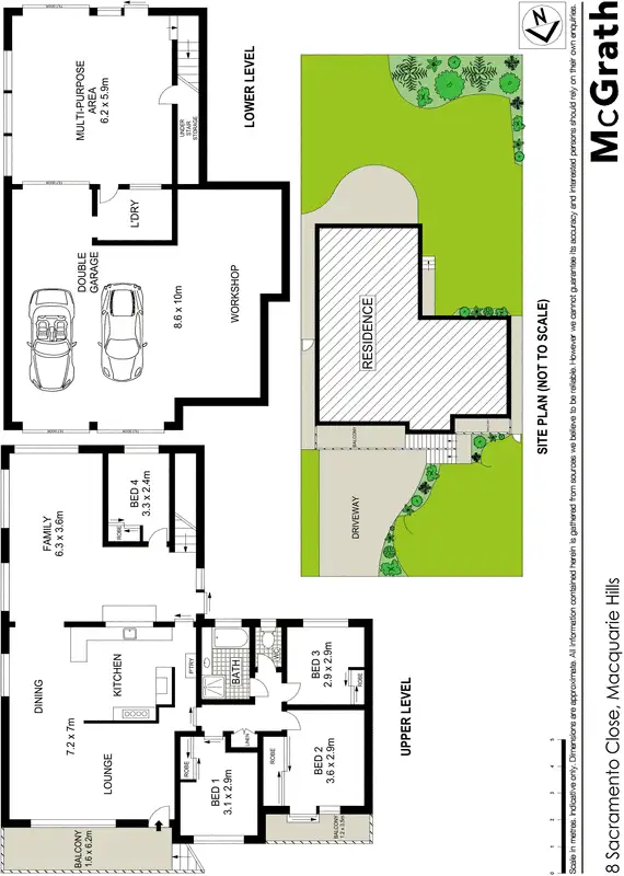 Floorplan of Homely house listing, 8 Sacramento Avenue, Macquarie Hills NSW 2285