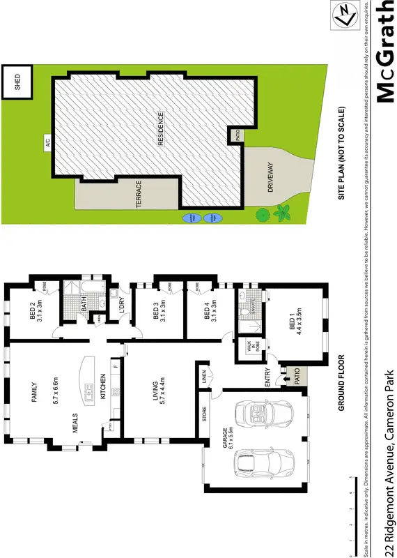 Floorplan of Homely house listing, 22 Ridgemont Avenue, Cameron Park NSW 2285