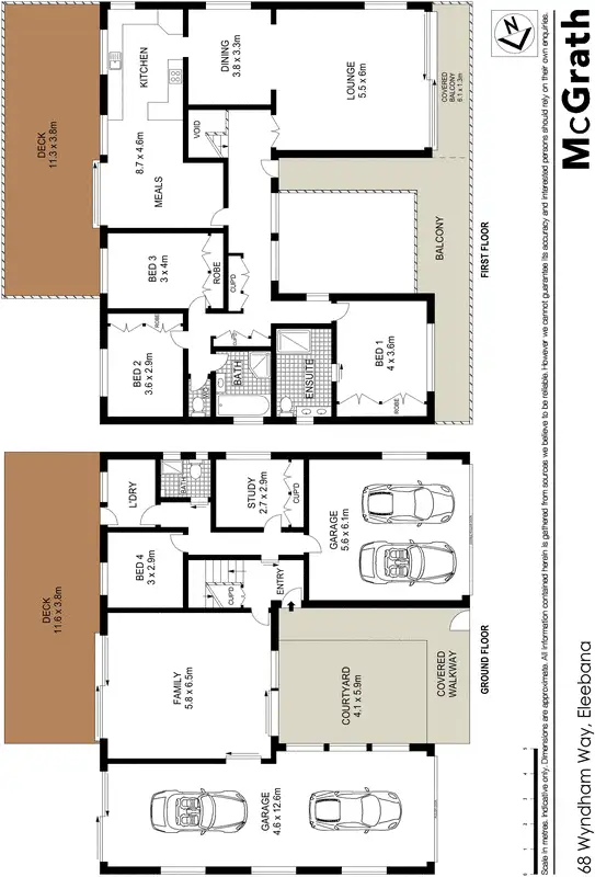 Floorplan of Homely house listing, 68 Wyndham Way, Eleebana NSW 2282