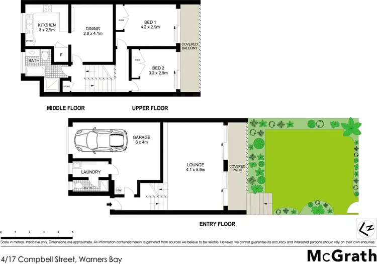 Floorplan of Homely townhouse listing, 4/17 Campbell Street, Warners Bay NSW 2282