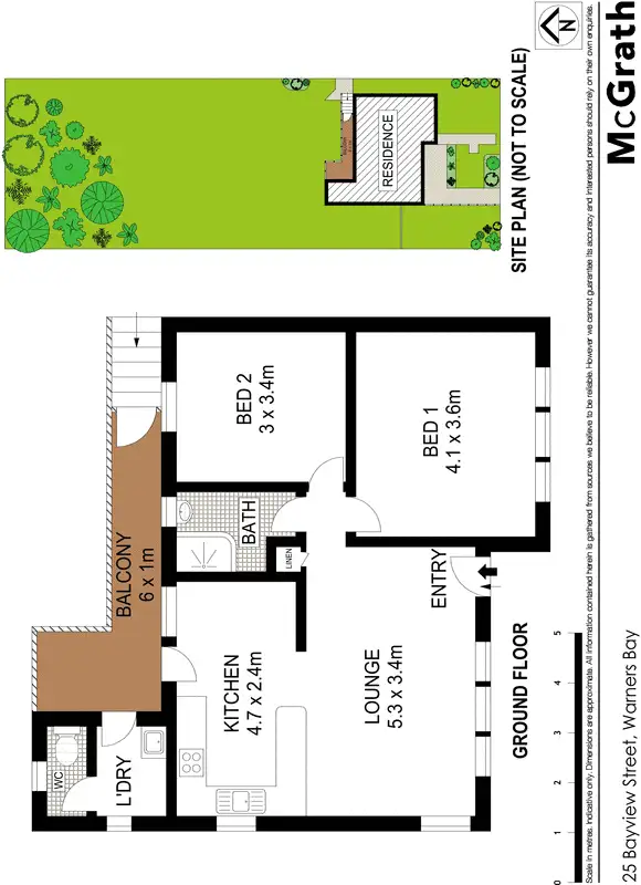Floorplan of Homely house listing, 25 Bayview Street, Warners Bay NSW 2282