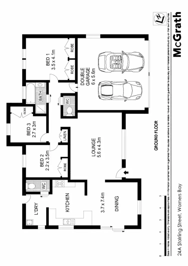 Floorplan of Homely house listing, 24A Starling Street, Warners Bay NSW 2282