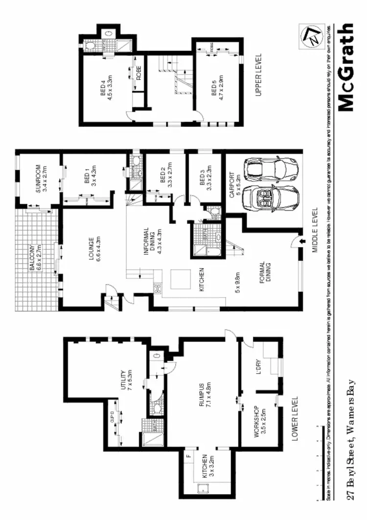 Floorplan of Homely house listing, 27 Beryl Street, Warners Bay NSW 2282