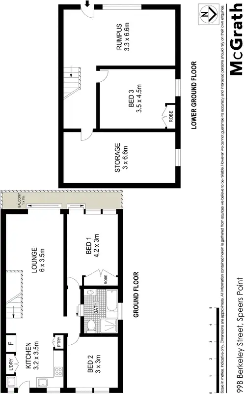 Floorplan of Homely townhouse listing, 99B Berkeley Street, Speers Point NSW 2284