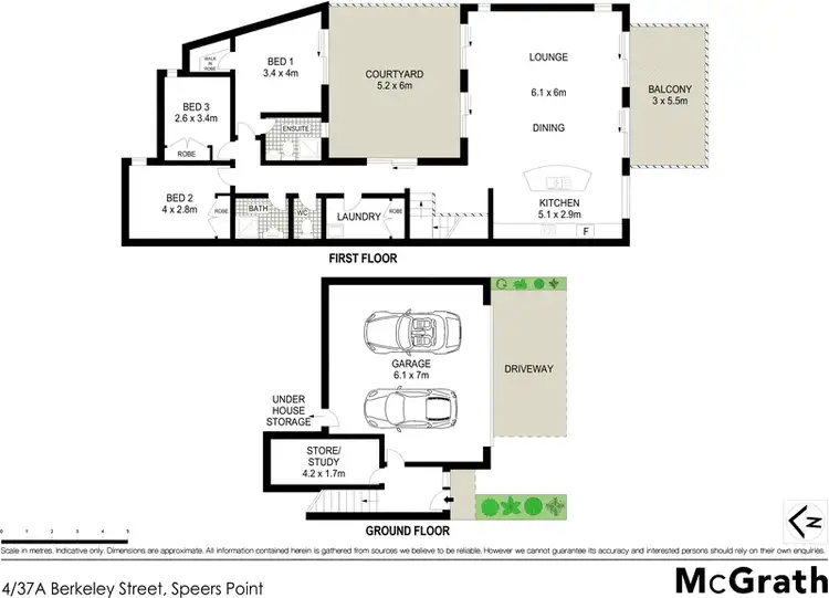 Floorplan of Homely townhouse listing, 4/37a Berkeley Street, Speers Point NSW 2284