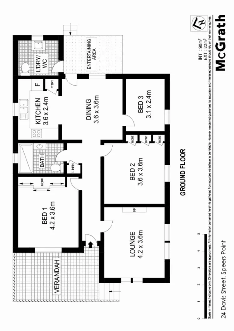 Floorplan of Homely house listing, 24 Davis Street, Speers Point NSW 2284