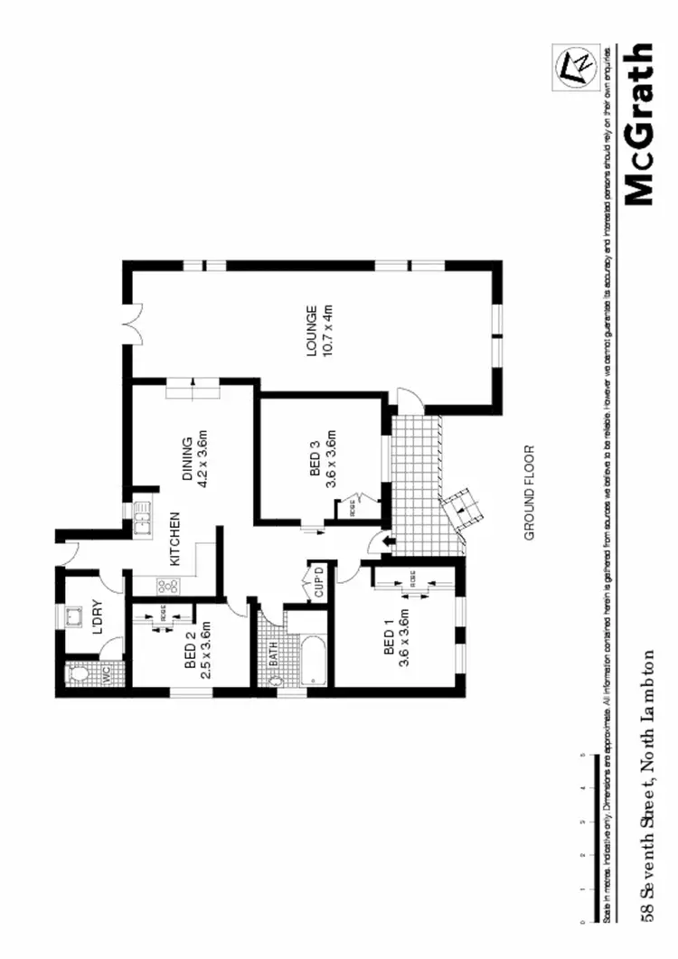 Floorplan of Homely house listing, 58 Seventh Street, North Lambton NSW 2299