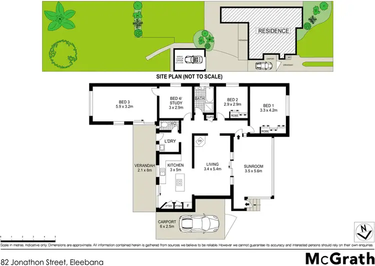 Floorplan of Homely house listing, 82 Jonathan Street, Eleebana NSW 2282