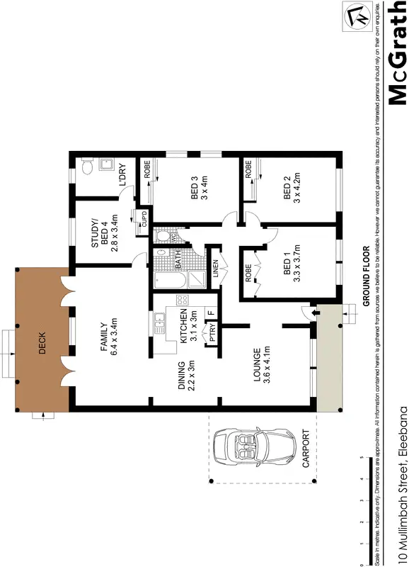Floorplan of Homely house listing, 10 Mulimbah Street, Eleebana NSW 2282