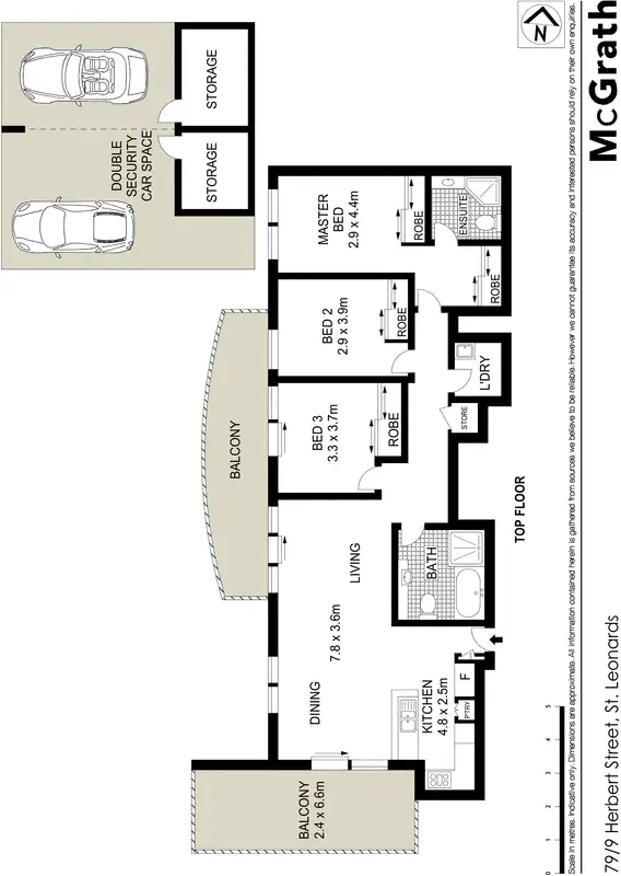 Floorplan of Homely apartment listing, 79/9 Herbert Street, St Leonards NSW 2065