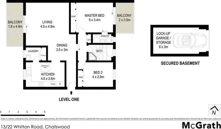 Floorplan of Homely apartment listing, 13/22 Whitton Road, Chatswood NSW 2067
