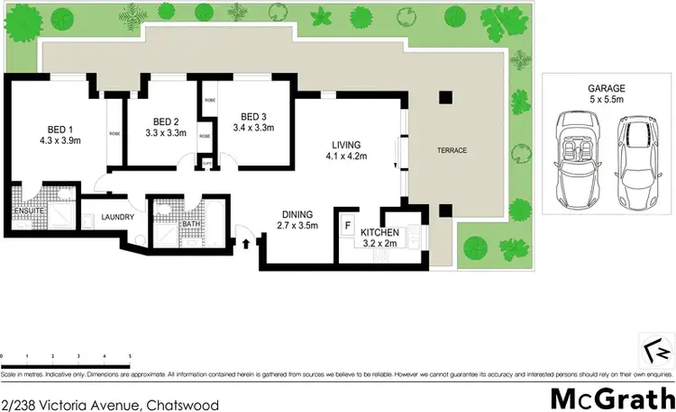 Floorplan of Homely apartment listing, 2/238 Victoria Avenue, Chatswood NSW 2067