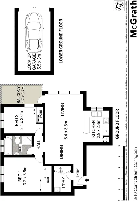 Floorplan of Homely apartment listing, 3/10 Curtis Street, Caringbah NSW 2229