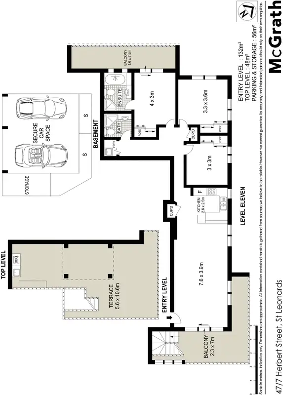 Floorplan of Homely apartment listing, 47/7 Herbert Street, St Leonards NSW 2065