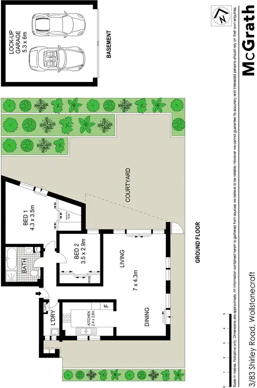 Floorplan of Homely apartment listing, 3/83 Shirley Road, Wollstonecraft NSW 2065