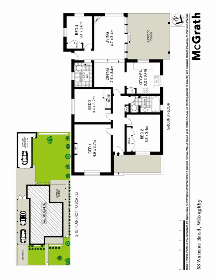 Floorplan of Homely house listing, 58 Warrane Road, Willoughby NSW 2068