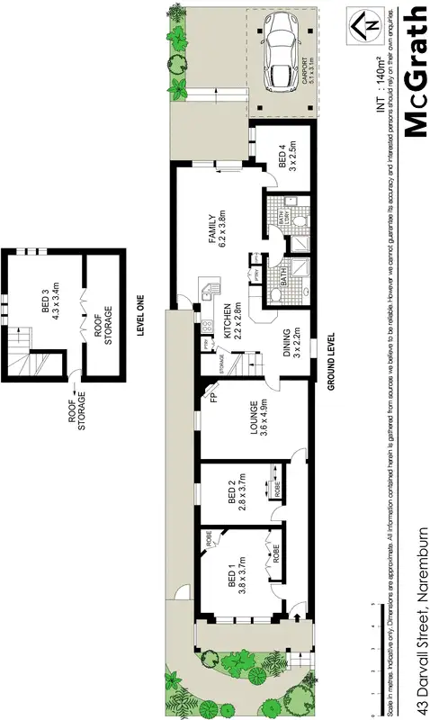 Floorplan of Homely house listing, 43 Darvall Street, Naremburn NSW 2065