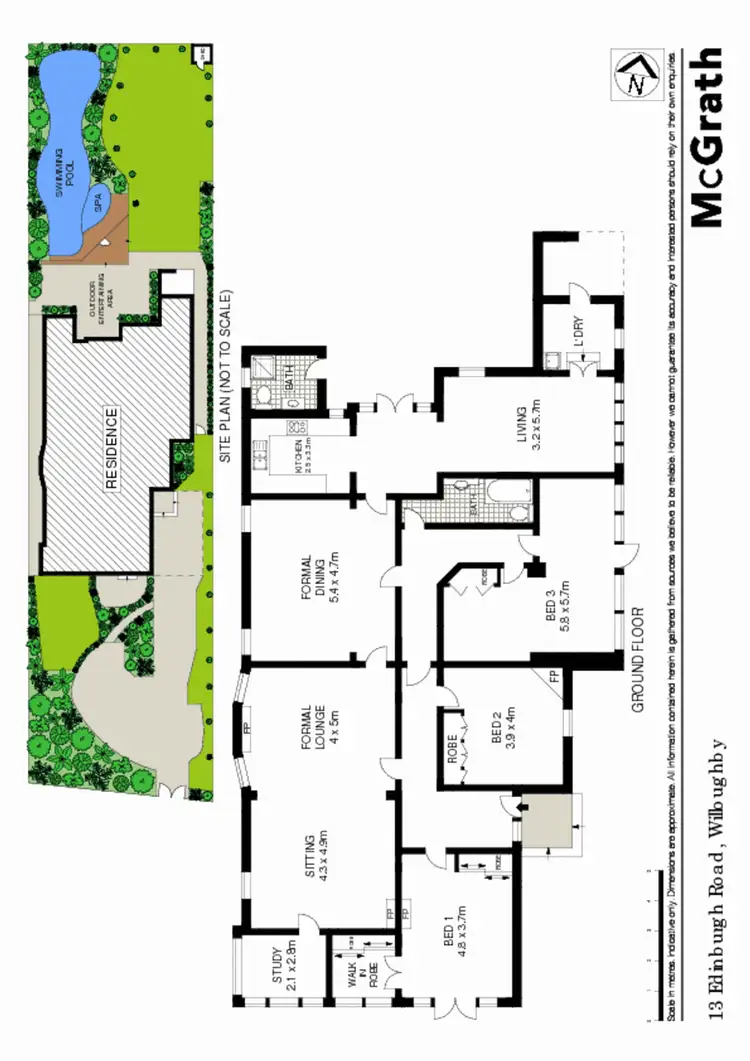 Floorplan of Homely house listing, 13 Edinburgh Road, Willoughby NSW 2068
